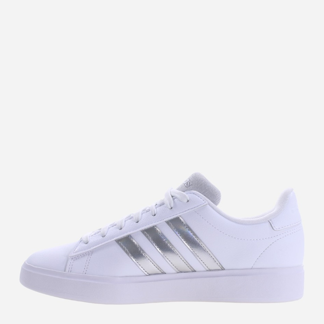 Жіночі кеди низькі adidas Grand Court 2.0 ID4485 38.5 Білий/Сріблястий (4066755767090) - зображення 2