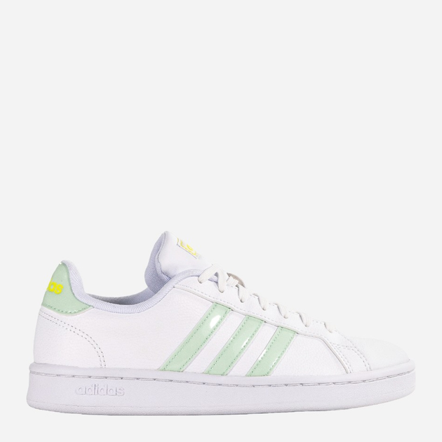 Tenisówki damskie skórzane adidas Grand Court EG7643 36 Biały/Jasnozielony (4062051376660) - obraz 1