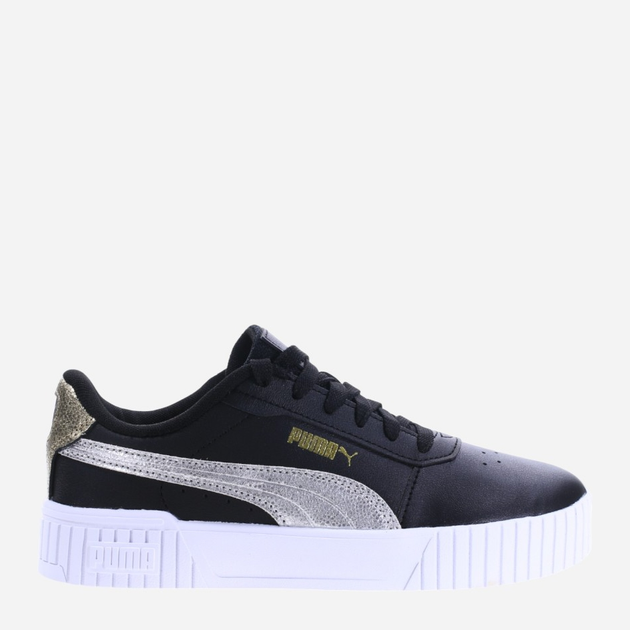 Tenisówki damskie skórzane Puma Carina 2.0 395096-02 35.5 Czarny/Srebrny (4099686135225) - obraz 1