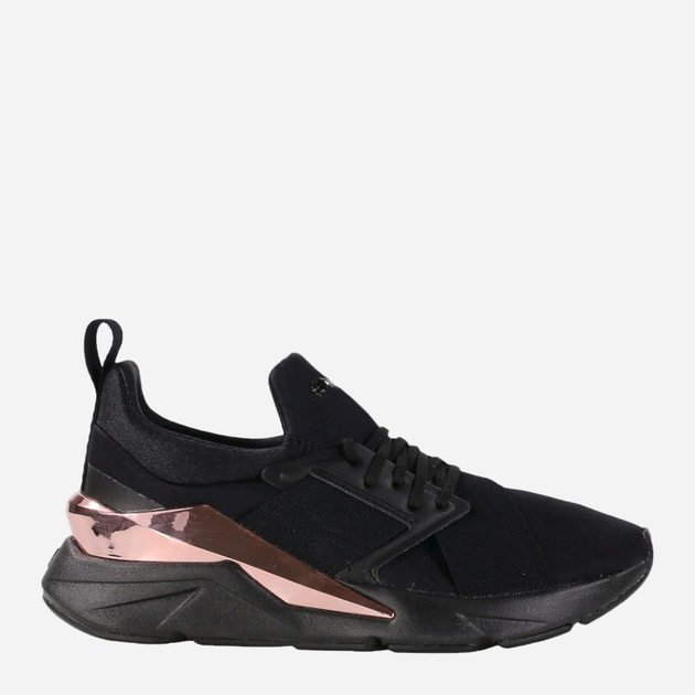 Жіночі кросівки Puma Muse X5 Metal 383954-01 37 Чорні (4064536050997) - зображення 1