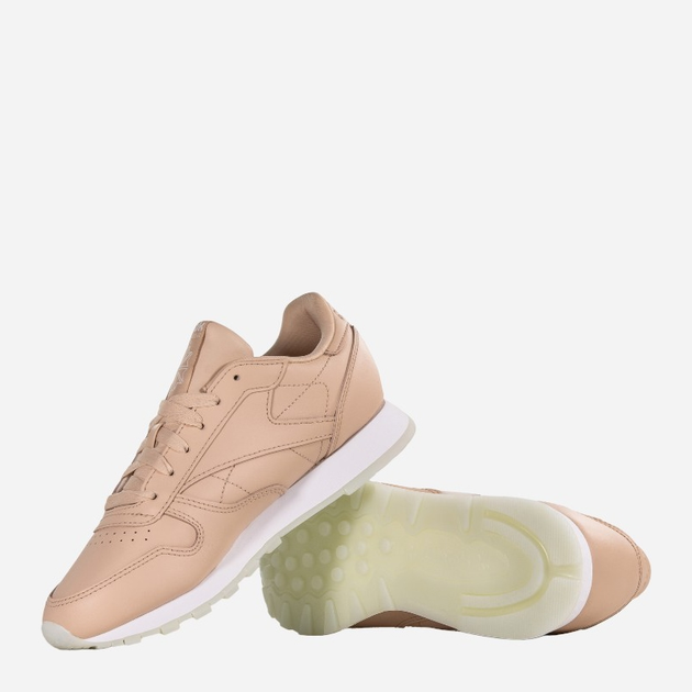 Buty sportowe damskie Reebok Cl Lthr DV6447 37.5 Beżowe (4061624427105) - obraz 4
