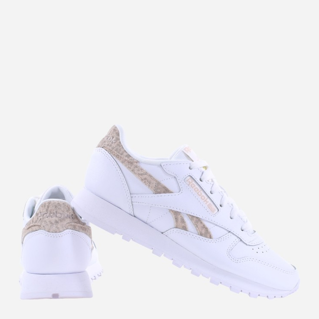 Жіночі кросівки Reebok Classic Leather GY7173 35.5 Білі з коричневим і бежевим (4066749899509) - зображення 3