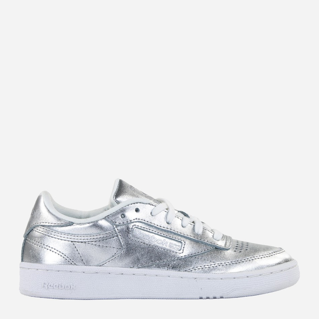 Tenisówki damskie skórzane Reebok Club C 85 S Shine CM8686 35.5 Srebrne (4058028502309) - obraz 1