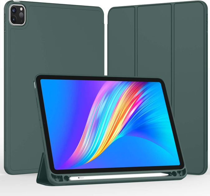 Чехол-книжка CDK для Apple iPad Air 11" M4 2026 | Экокожа силикон Smart Case Слот Стилус (011190) (green) - изображение 2