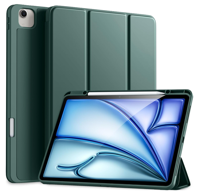 Чехол-книжка CDK для Apple iPad Air 13" M4 2026 | Экокожа силикон Smart Case Слот Стилус (017899) (green) - Фото 1 Чехол-книжка CDK для Apple iPad Air 13" M4 2026 | Экокожа силикон Smart Case Слот Стилус (017899) (green) - изображение 1