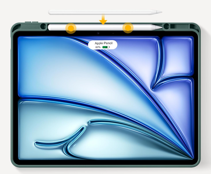 Чехол-книжка CDK для Apple iPad Air 13" M4 2026 | Экокожа силикон Smart Case Слот Стилус (017899) (green) - Фото 2 Чехол-книжка CDK для Apple iPad Air 13" M4 2026 | Экокожа силикон Smart Case Слот Стилус (017899) (green) - изображение 2