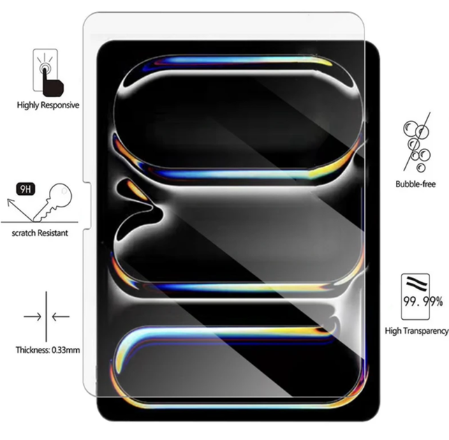 Защитное стекло CDK для Apple iPad Air 11" M4 2026 (A3459 / A3460 / A3463) | Full Glue (017810) (clear) - изображение 4