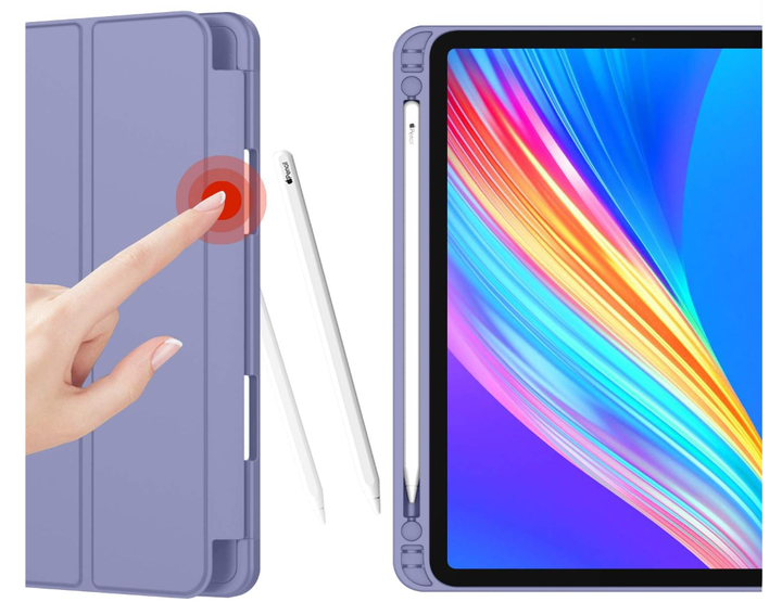 Чехол-книжка CDK для Apple iPad Pro 11" 4gen 2022 | Экокожа силикон Smart Case Слот Стилус (011190) (lavender grey) - Фото 2 Чехол-книжка CDK для Apple iPad Pro 11" 4gen 2022 | Экокожа силикон Smart Case Слот Стилус (011190) (lavender grey) - изображение 2