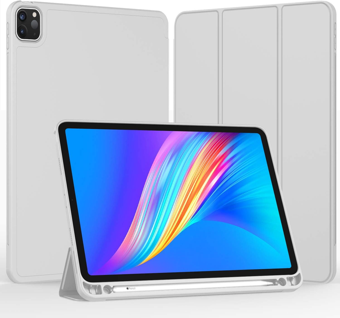 Чехол-книжка CDK для Apple iPad Air 11" M3 2025 | Экокожа силикон Smart Case Слот Стилус (011190) (grey) - Фото 2 Чехол-книжка CDK для Apple iPad Air 11" M3 2025 | Экокожа силикон Smart Case Слот Стилус (011190) (grey) - изображение 2