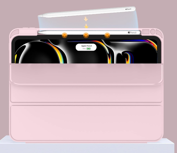 Чехол-книжка CDK для Apple iPad Pro 11" M5 2025 | Экокожа силикон Smart Case Слот Стилус (017897) (pink sand) - Фото 3 Чехол-книжка CDK для Apple iPad Pro 11" M5 2025 | Экокожа силикон Smart Case Слот Стилус (017897) (pink sand) - изображение 3