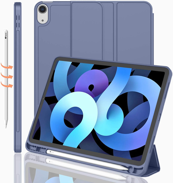 Чехол-книжка CDK для Apple iPad Air 11" M4 2026 | Эко-кожа силикон Smart Case Слот Стилус (015026) (lavender grey) - Фото 1 Чехол-книжка CDK для Apple iPad Air 11" M4 2026 | Эко-кожа силикон Smart Case Слот Стилус (015026) (lavender grey) - изображение 1