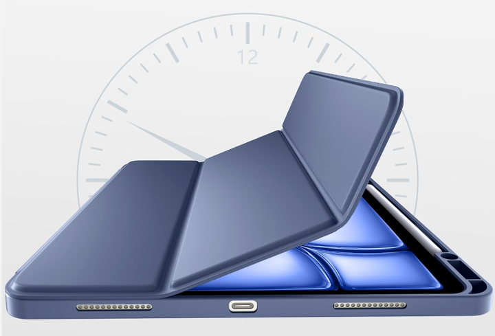 Чехол-книжка CDK для Apple iPad Air 13" M4 2026 | Экокожа силикон Smart Case Слот Стилус (017899) (lavender grey) - изображение 3
