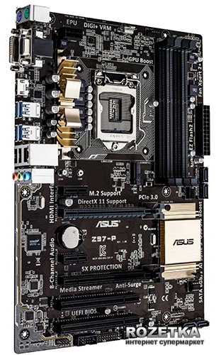 Материнская плата Asus Z97-P (s1150, Intel Z97, PCI-Ex16) – фото