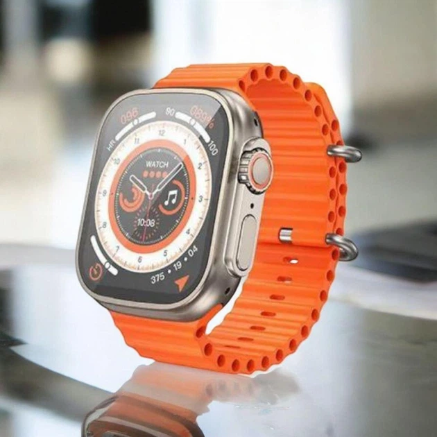 Стильний компактний практичний смарт годинник Hoco Y12 ultra smart sports watch call version Titanium Gold - зображення 5