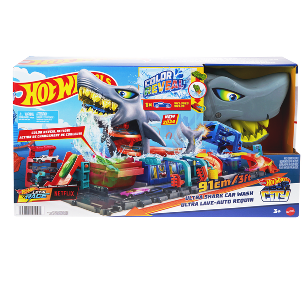 Hot Wheels ultimate новый легендарный гараж автомойка Акула Color