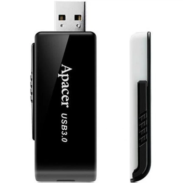Флеш память флешка Apacer AH350 128Gb USB 3.0 Black (AP128GAH350B-1) - изображение 4