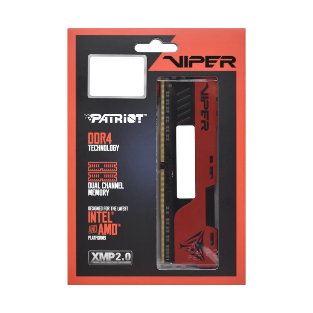 Оперативная память для ПК DDR4 Patriot Viper Elite II 16GB (Kit of 2x8192) 2666MHz CL16 DIMM Black/Red - изображение 6