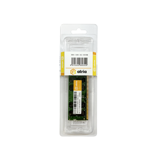 Модуль пам'яті / Оперативна пам'ять ATRIA UAT43200CL22SK1/16 DDR4/16ГБ/3200МГц для ноутбуків - зображення 3
