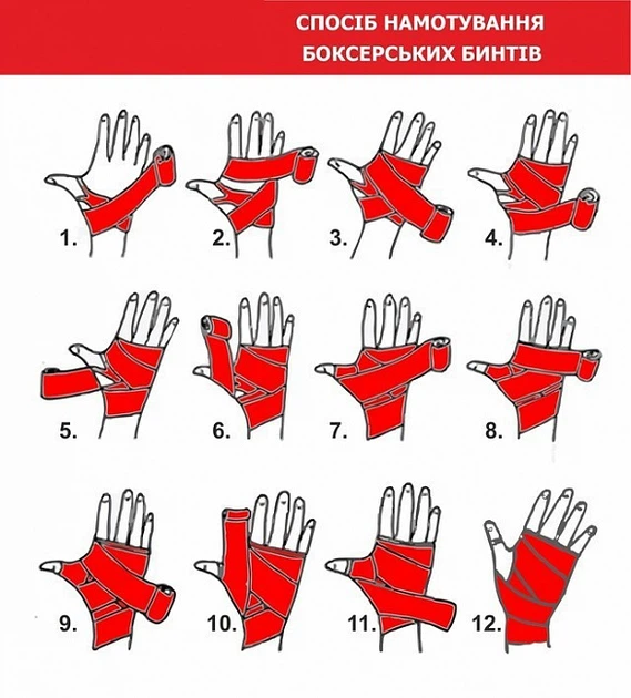 Бинт боксерский VN 4м VN-8464 - Фото 2 Бинт боксерский VN 4м VN-8464 - изображение 2