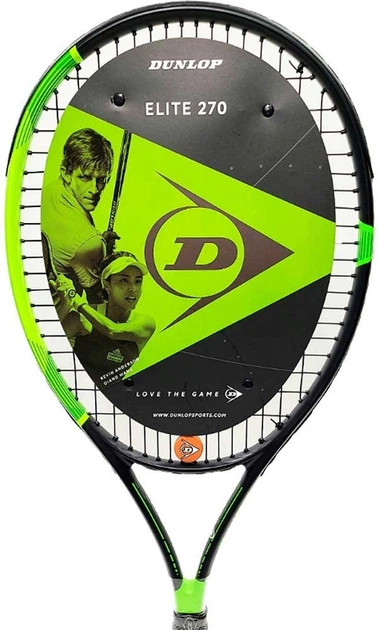 Ракетка тенісна Dunlop ELITE 270 G1 NH з віброгасники 10312900 (Оригінал) - зображення 6