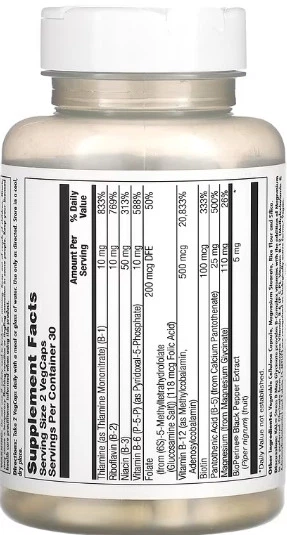 Стресс В комплекс с магнием и глицинатом Stress B Magnesium Glycinate - 60 vcaps - изображение 2