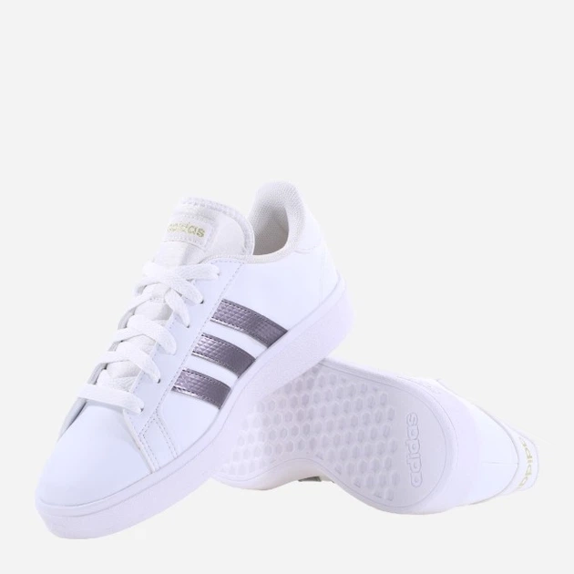 Женские кеды низкие adidas Grand Court Base 2 HR0248 36 Белый/Темно-синий (4066748454723) - изображение 4