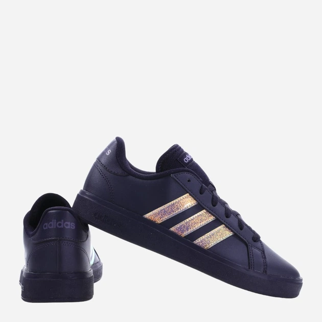 Женские кеды низкие adidas Grand Court Base 2 ID3043 40 Черный/Разноцветный (4066766606388) - изображение 3