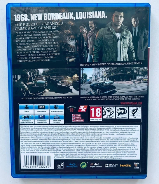 Mafia III Deluxe Edition, російська версія - диск для PlayStation 4, Б/В - Фото 4 Mafia III Deluxe Edition, російська версія - диск для PlayStation 4, Б/В - зображення 4