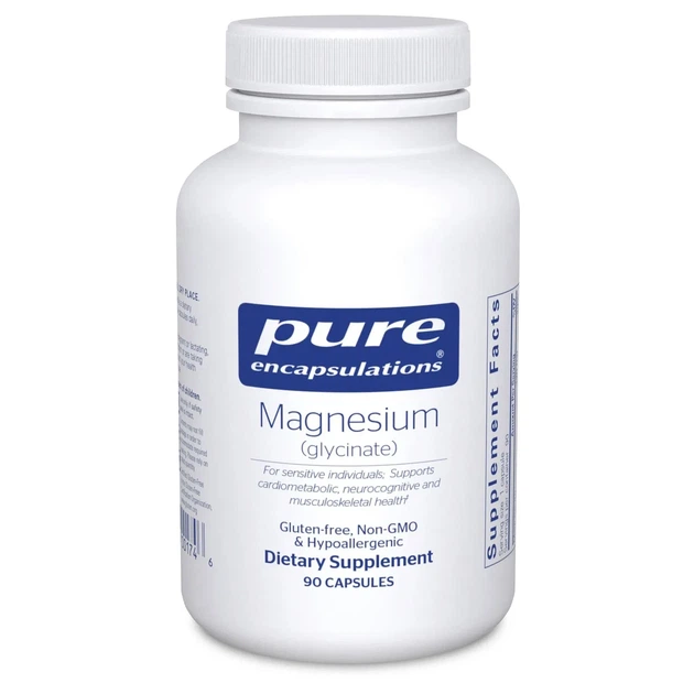 Магний Глицинат Pure Encapsulations (Magnesium Glycinate) 90 капсул - изображение 2