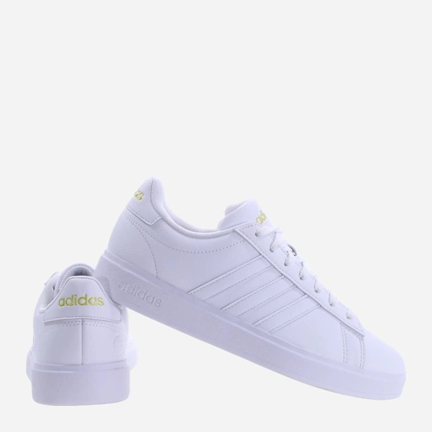 Женские кеды низкие adidas Grand Court 2.0 GW9213 40 Белый/Лимонный (4065427717982) - изображение 3