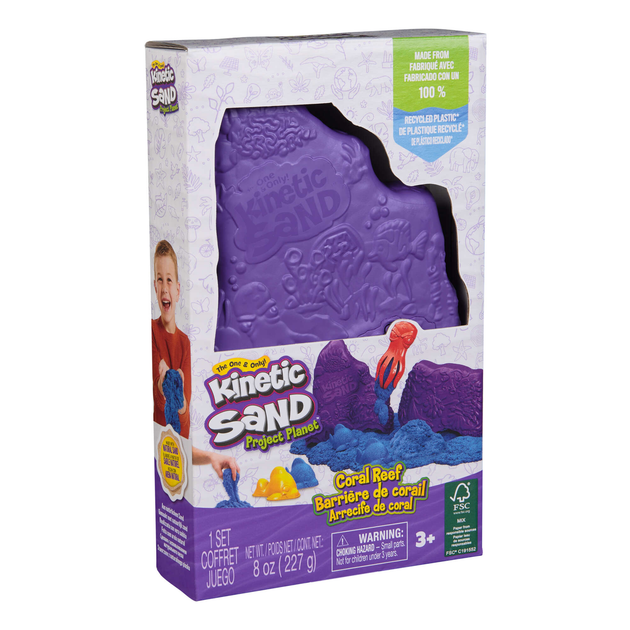 Piasek kinetyczny Kinetic Sand Rafa Koralowa 227 g z foremkami (681147012738) - obraz 16