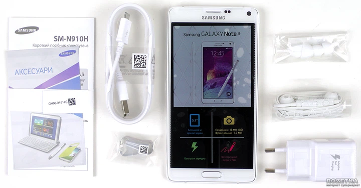 Мобильный телефон Samsung Galaxy Note 4 N910H White – фото, отзывы