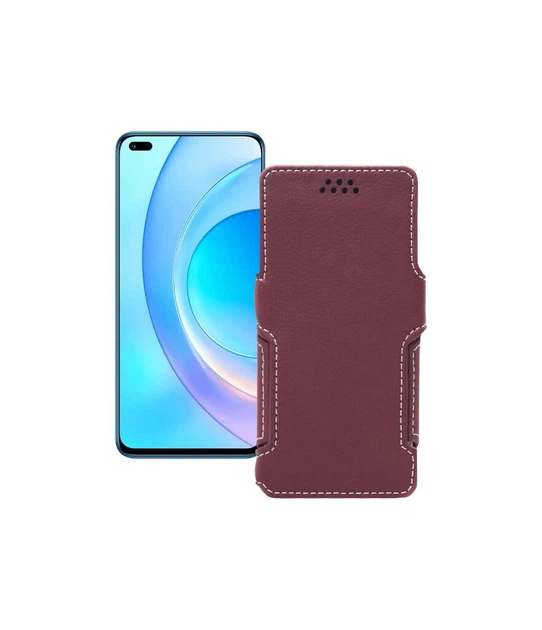 Чохол-книжка з екошкіри для телефону Huawei Nova 8i Бордовий - Фото 1 Чохол-книжка з екошкіри для телефону Huawei Nova 8i Бордовий - зображення 1