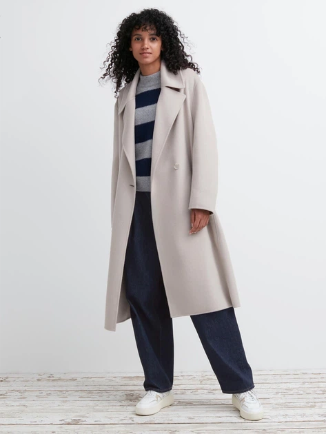 Пальто осеннее женское Uniqlo 280551028 M Бежевый (1159811905) - Фото 3 Пальто осеннее женское Uniqlo 280551028 M Бежевый (1159811905) - изображение 3
