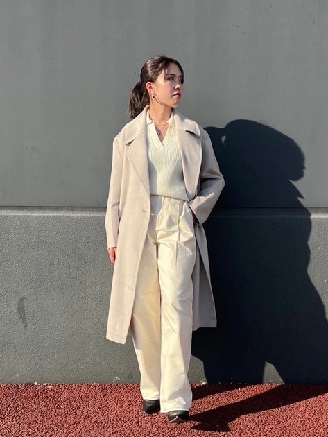 Пальто осеннее женское Uniqlo 280551028 M Бежевый (1159811905) - Фото 6 Пальто осеннее женское Uniqlo 280551028 M Бежевый (1159811905) - изображение 6