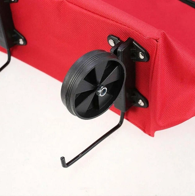 Сумка на колесах складная Portable, 45х40х12 см, Красный - изображение 7
