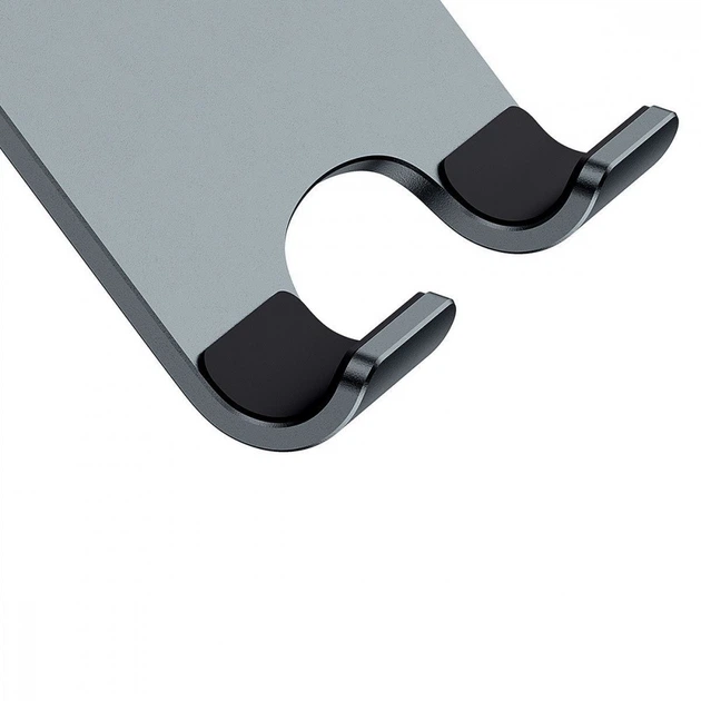 Настільний тримач для телефонів і планшетів Baseus Biaxial Foldable Metal Stand Grey (LUSZ000013) - Фото 2 Настільний тримач для телефонів і планшетів Baseus Biaxial Foldable Metal Stand Grey (LUSZ000013) - зображення 2
