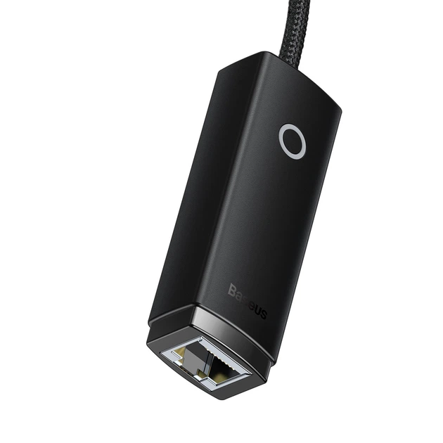 Сетевой адаптер Baseus USB А to Rj45 Ethernet Adapter 1000 Мбит/с Black (WKQX000101) - изображение 3