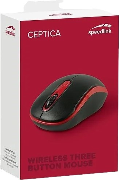 Миша Speedlink Ceptica Wireless Black-Red (SL-630013-BKRD) - зображення 3