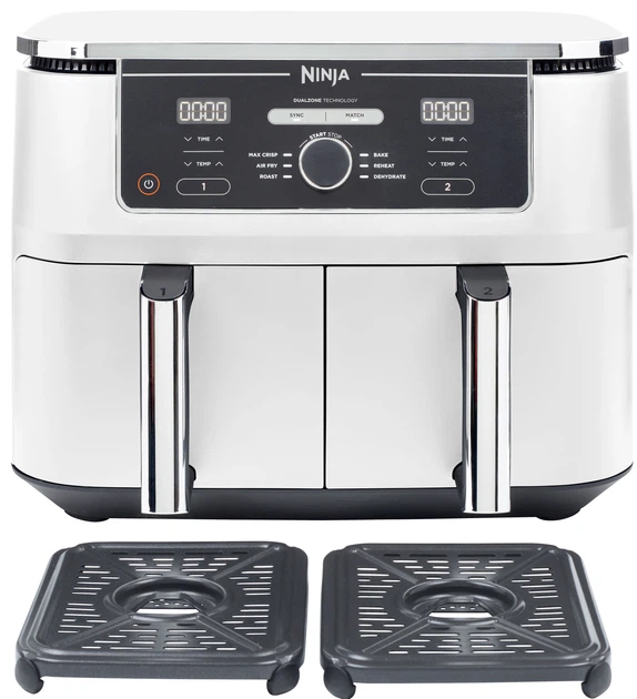 Frytkownica beztłuszczowa Ninja Foodi Dual Zone Max AF400EUWH - obraz 9