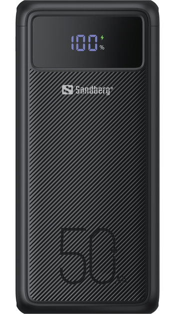 Powerbank Sandberg 420-75 50000 mAh 130W Black (5705730420757) - obraz 1