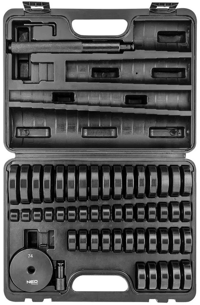 Zestaw narzędzi NEO Tools do osadzania łożysk, uszczelniaczy i łączników gumowych 51 szt. 11-691 (5907558436631) - obraz 2