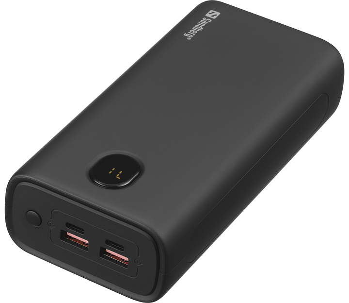 Powerbank Sandberg 420-68 30000 mAh 20W Black (5705730420689) - obraz 1