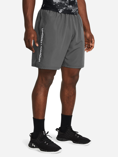 Спортивные шорты мужские Under Armour UA Tech Woven Wordmark Short 1383356-025 S Серые (196885605567) 