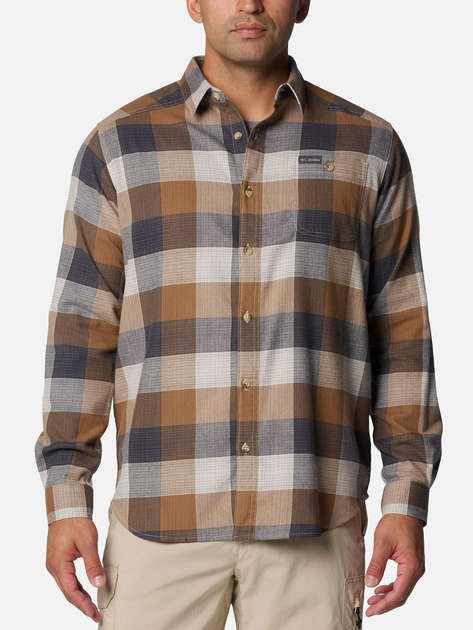 Акція на Сорочка бавовняна чоловіча Columbia Cornell Woods Flannel Long Sleeve Shirt 1617951-278 S Бежева від Rozetka