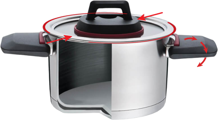 Каструля Maestro з кришкою 4.2 л (MR-3530-22) - зображення 4