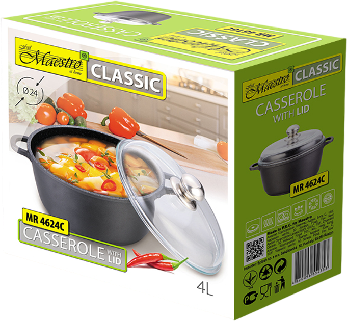 Каструля Maestro з кришкою 4 л (MR-4624C) - зображення 4