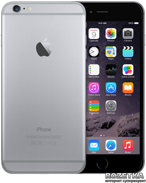 iPhone 6 Plus Space Gray 16 GB SIMフリー Смартфон Apple iPhone 6 Plus 16GB Space Gray 