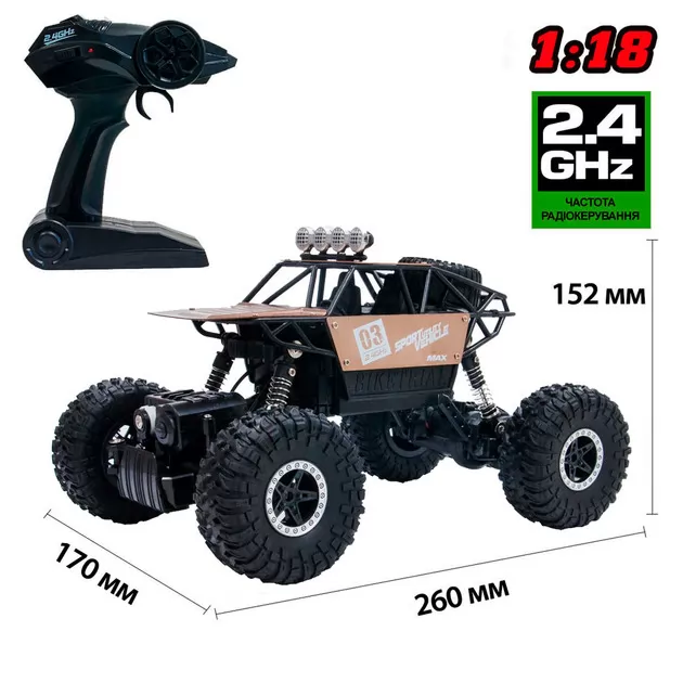 Автомобіль металевий на радіокеруванні KS Drive Off-road Crawler Super Speed SL-112RHMB - Фото 4 Автомобіль металевий на радіокеруванні KS Drive Off-road Crawler Super Speed SL-112RHMB - зображення 4