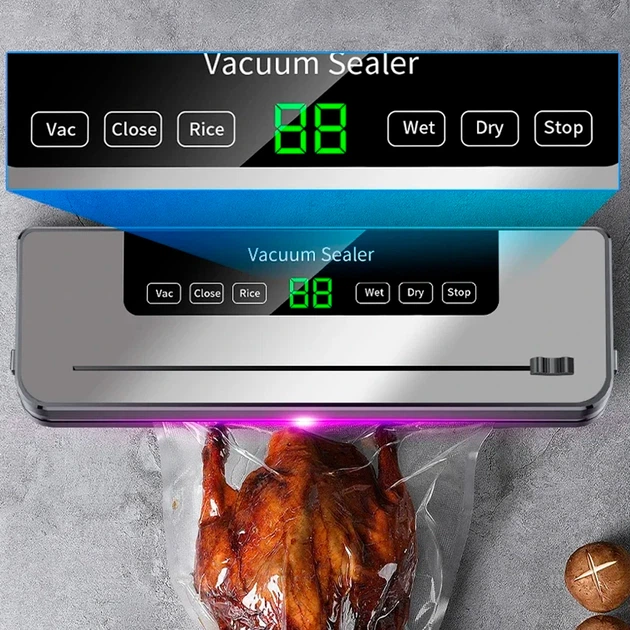 Вакуумный упаковщик BauTech с УФ-стерилизацией и режимом Sous Vide Серый (1014-731-00) - Фото 6 Вакуумный упаковщик BauTech с УФ-стерилизацией и режимом Sous Vide Серый (1014-731-00) - изображение 6